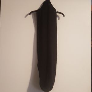 Black infinity scarf